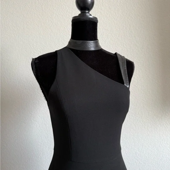 Alice + Olivia Elegant Black Sleeveless Dress - Picture 4 of 5